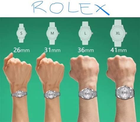 rolex dial size chart|rolex 36mm vs 41mm.